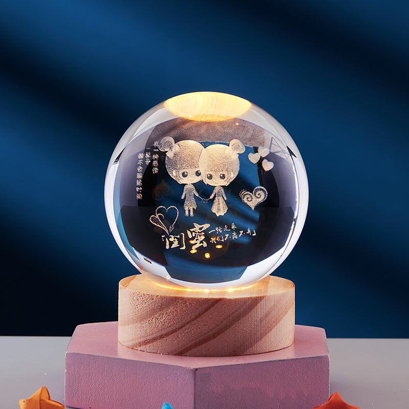 3D Glow Crystal Magic Lamp