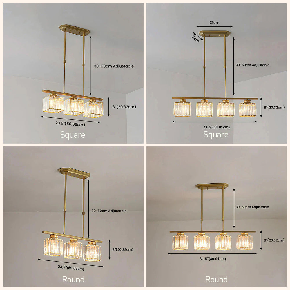 Modern Arc Frame Chandelier