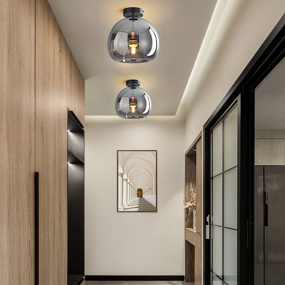 Compact Copper Flush Lights