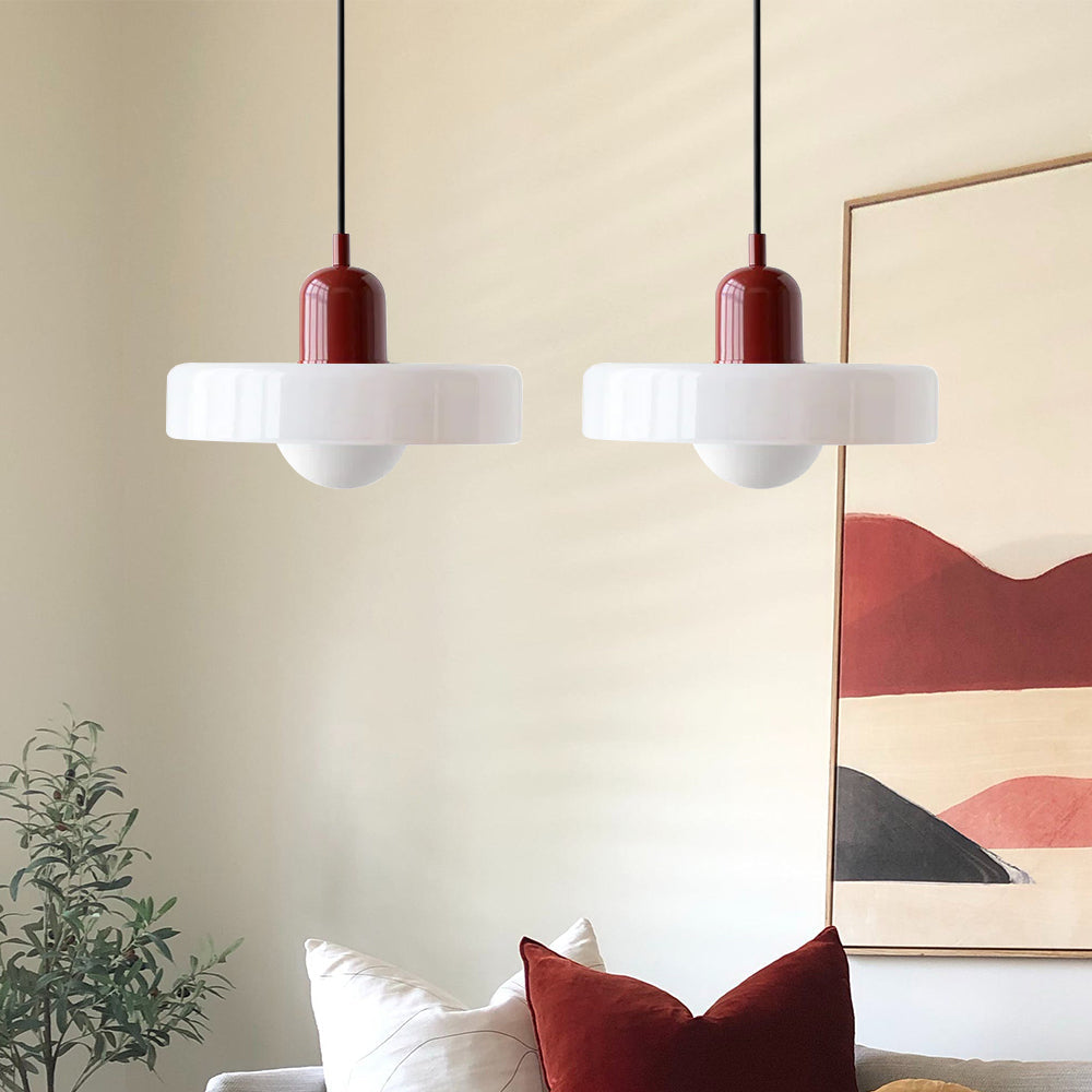 Bauhaus Stained Glass Pendant