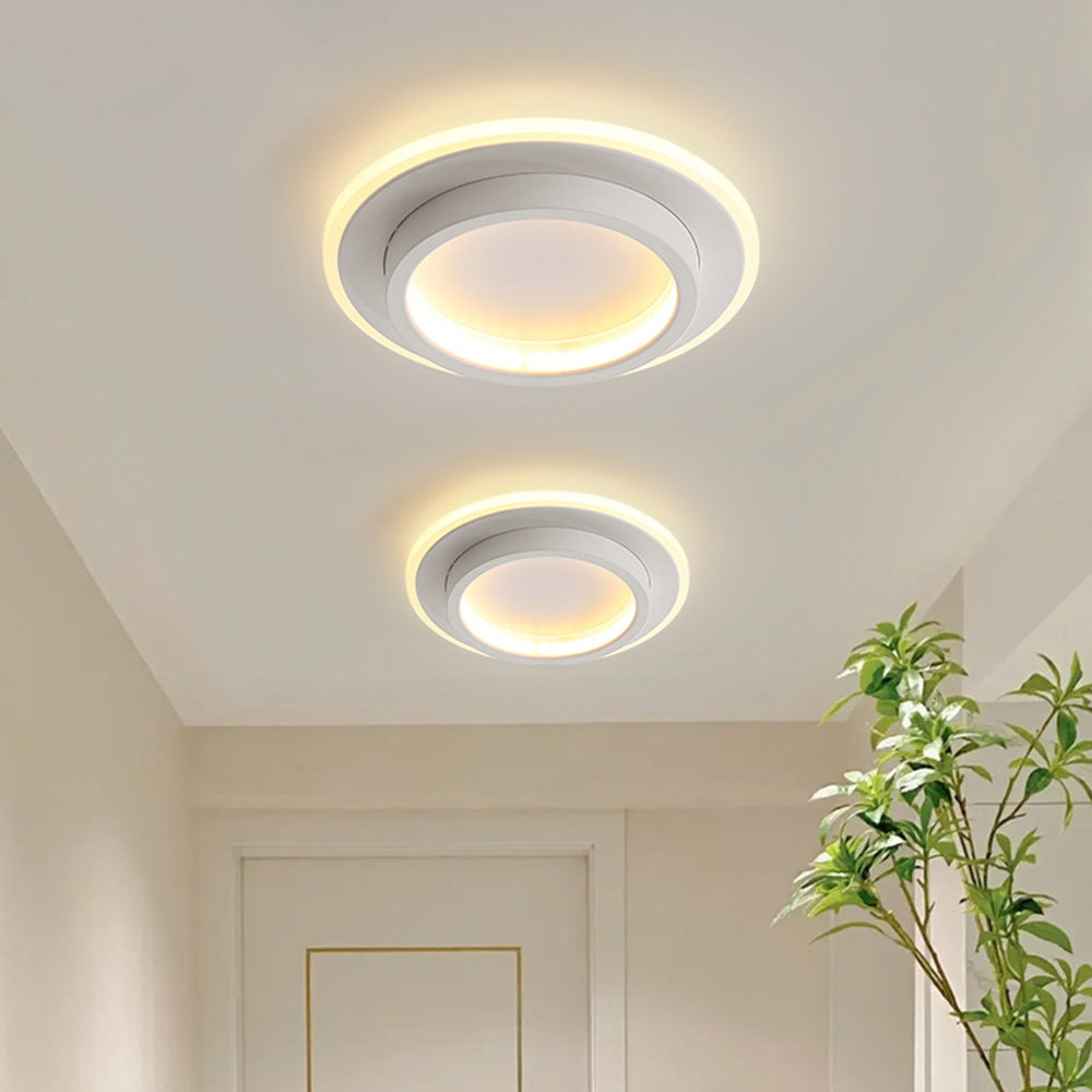 Round Metal & Acrylic Ceiling Light