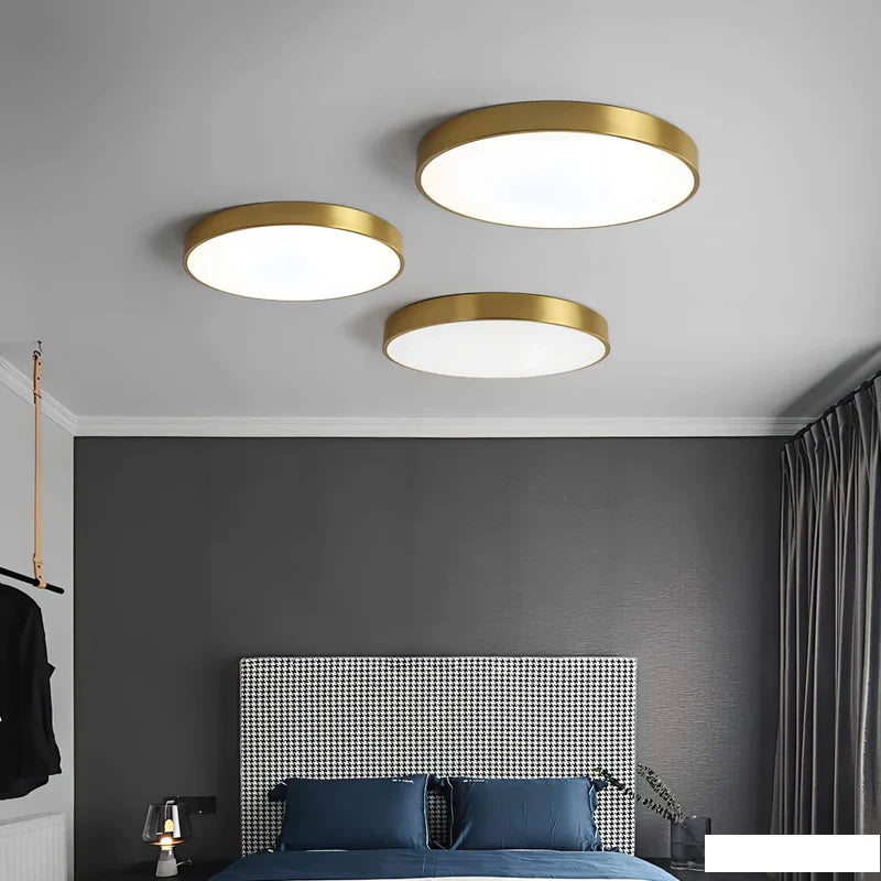 Modern ceiling light with glossy finish