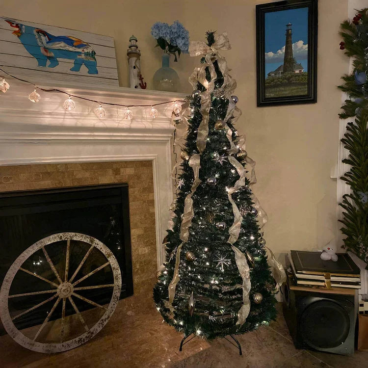 Festive Foldable Decoration for Christmas Tree