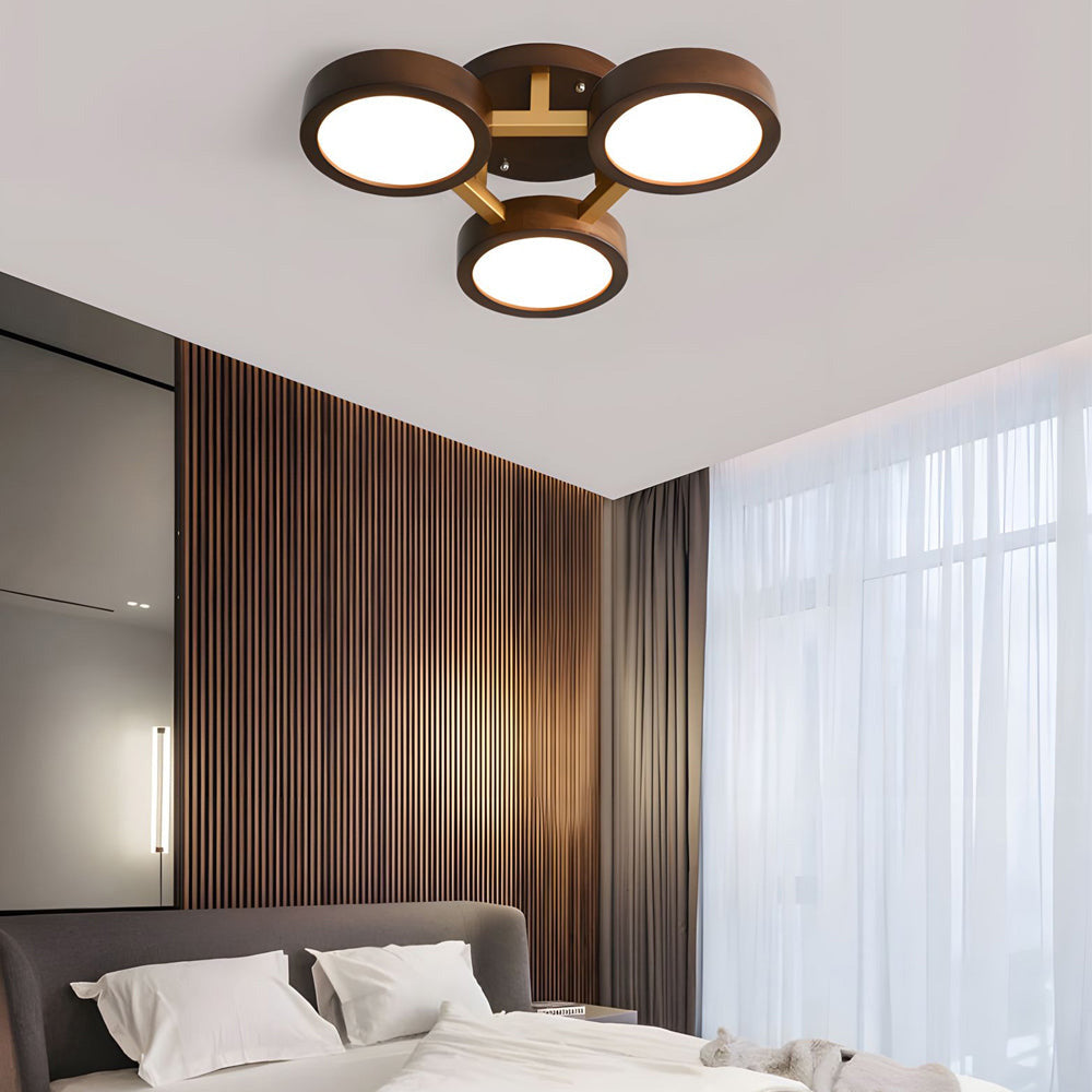 Wood Frame LED Ceiling Light