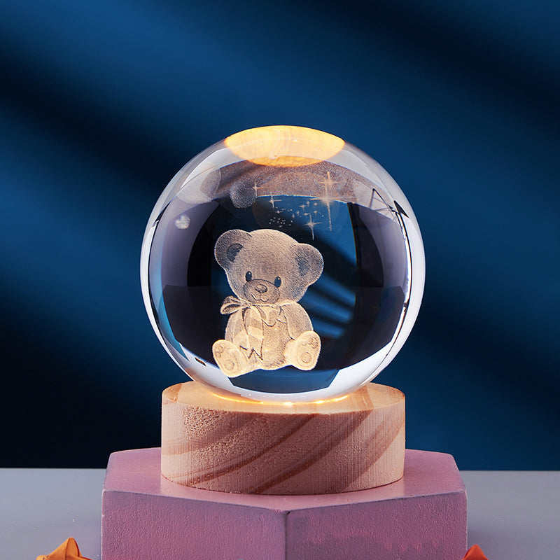 3D Glow Crystal Magic Lamp