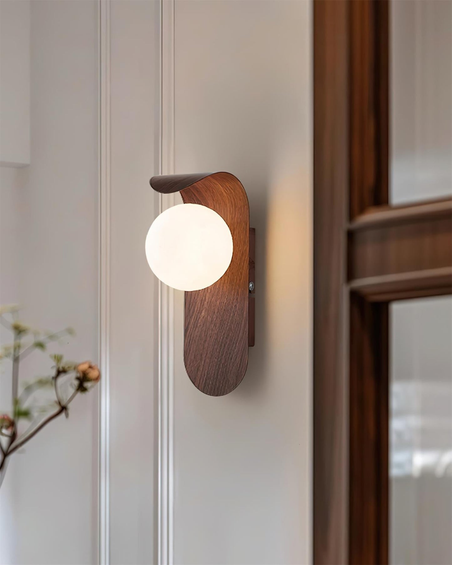 Contemporary Wood Accent Lamp
