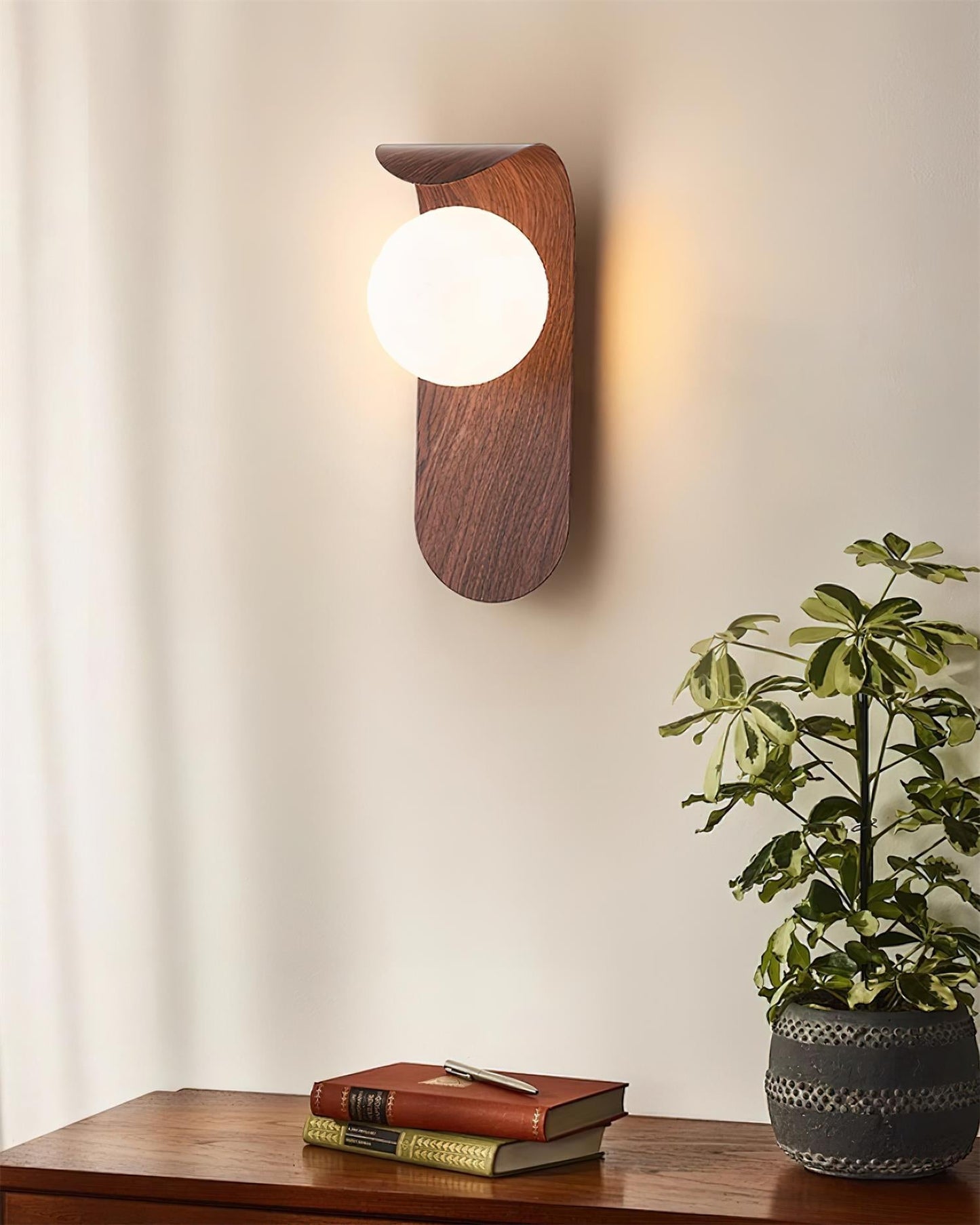 Contemporary Wood Accent Lamp