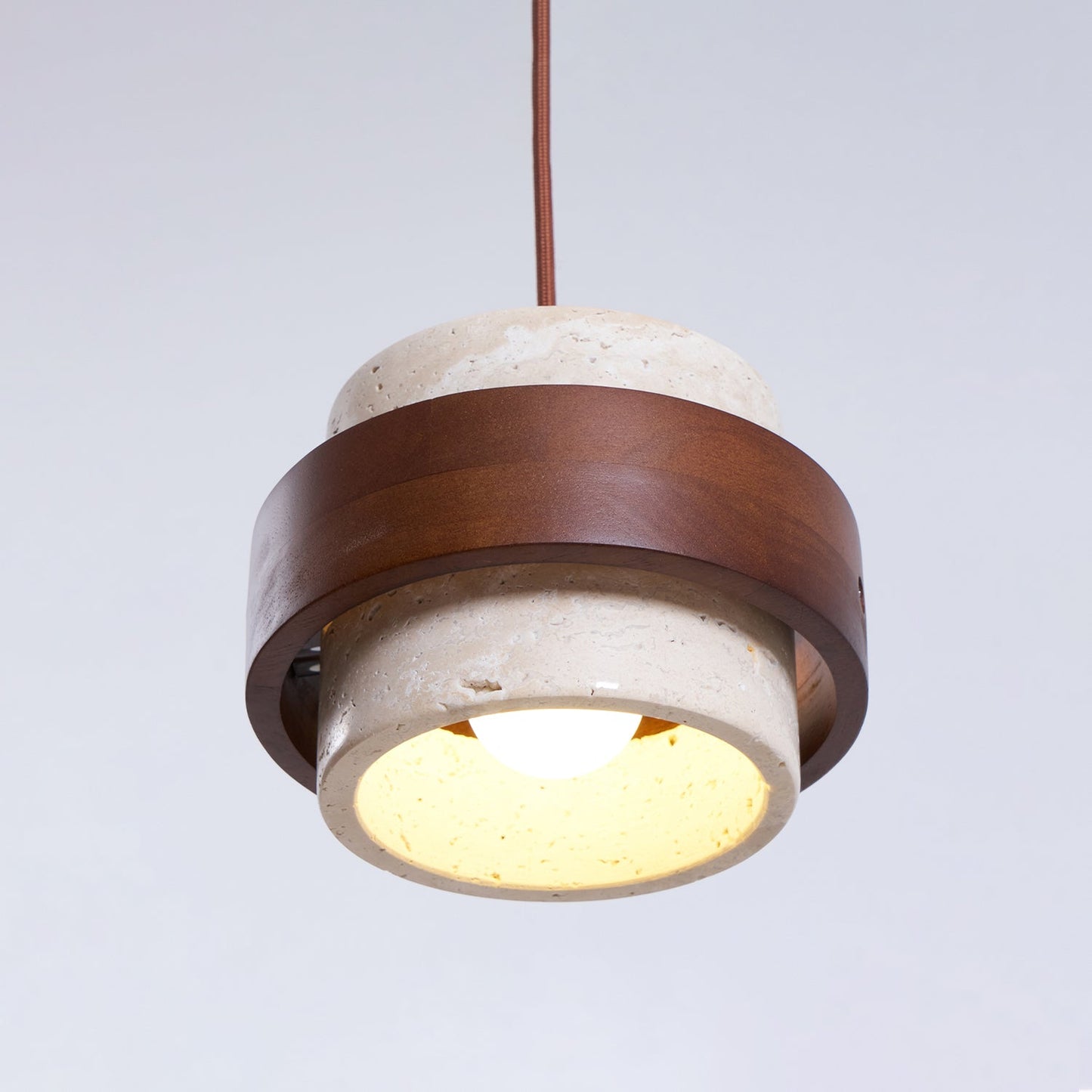 Rustic Stone Pendant Light