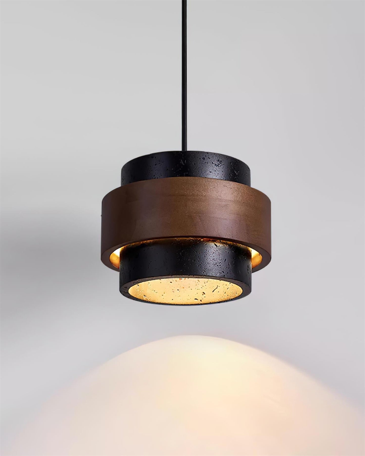 Rustic Stone Pendant Light