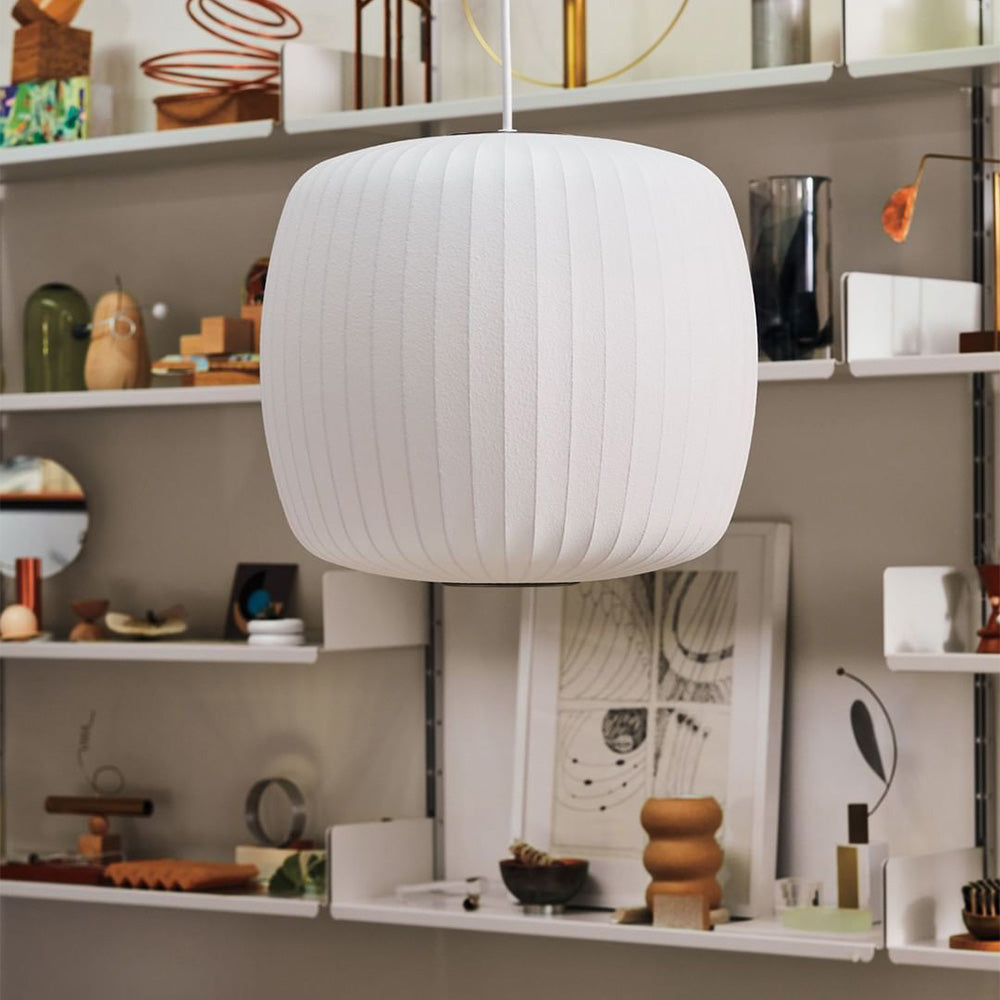 White Lantern Pendant Light