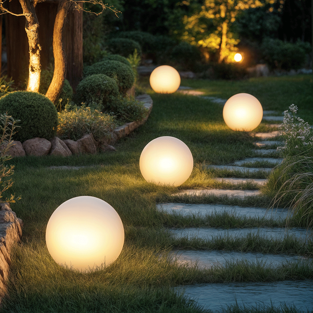 Modern Spherical LED Garden Light