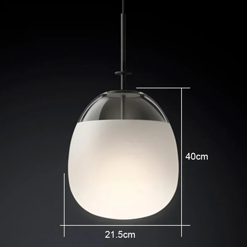 Danish Glass Chandelier