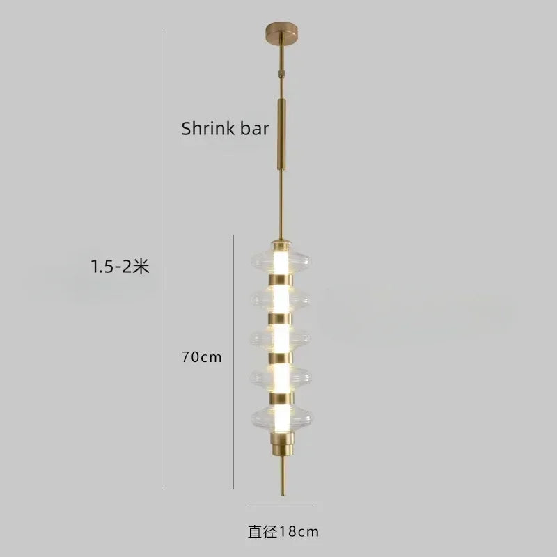 Luxury glass pendant light