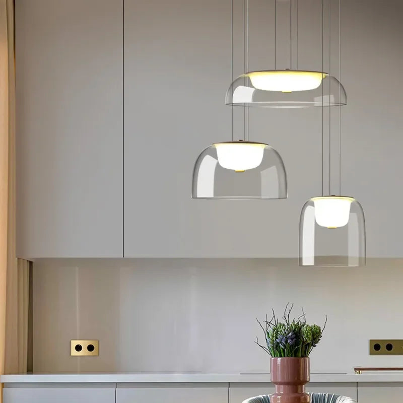 Transparent Glass Hanging Lamp