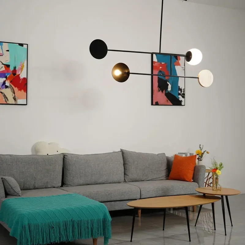 Geometric LED pendant light