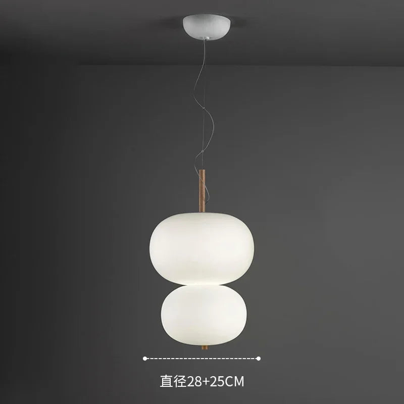 Designer glass pendant lamp