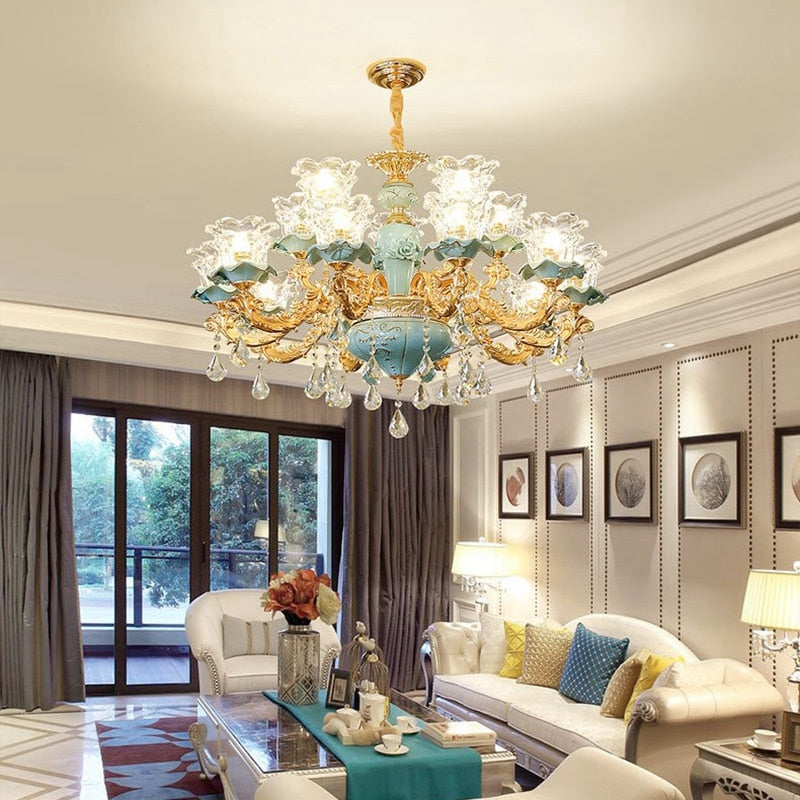 Glamorous Crystal Ceiling Chandelier