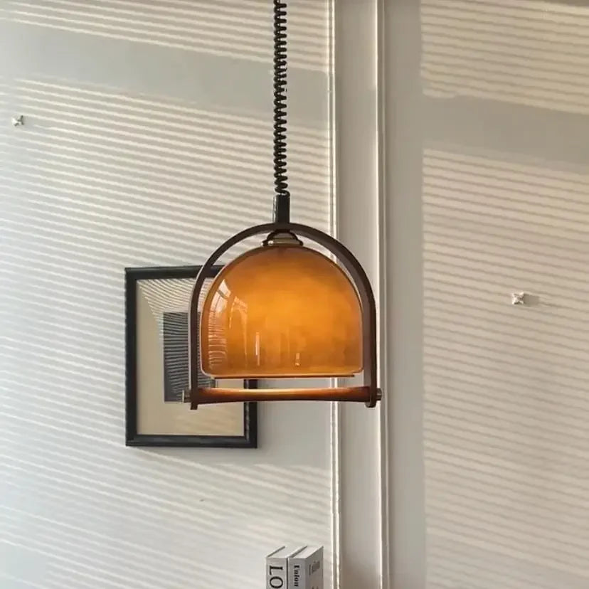 Wood glass Pendant Lamp