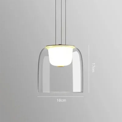 Transparent Glass Hanging Lamp