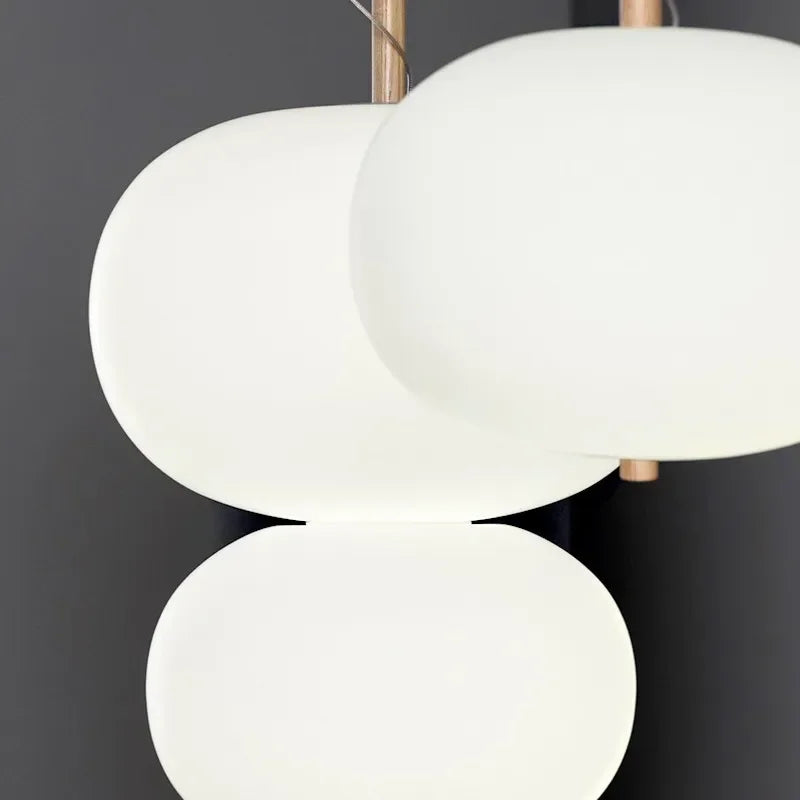 Designer glass pendant lamp