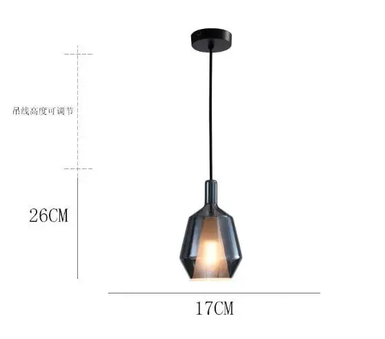 Nordic glass pendant light