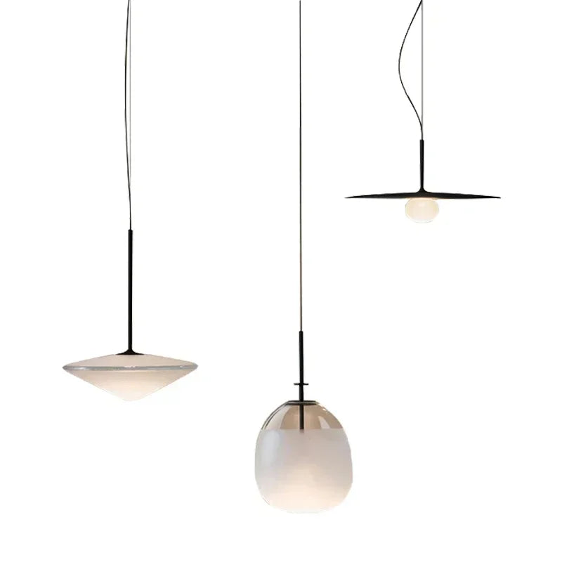 Danish Glass Chandelier
