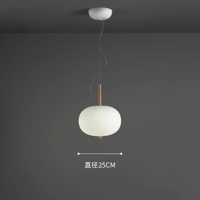 Designer glass pendant lamp