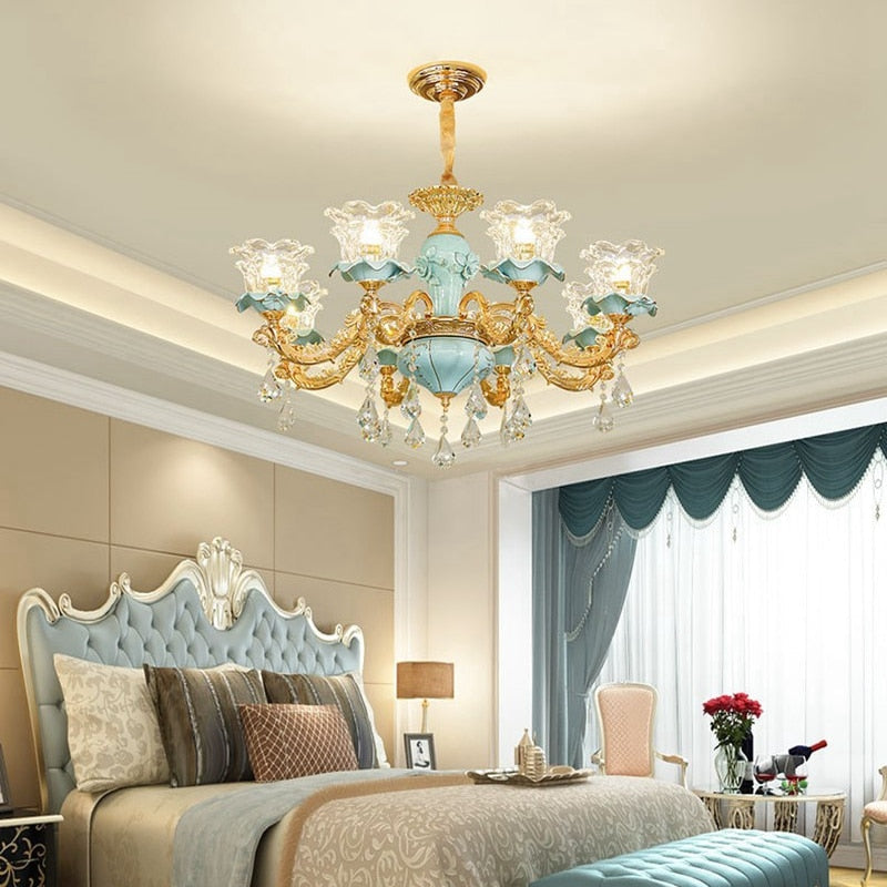 Glamorous Crystal Ceiling Chandelier