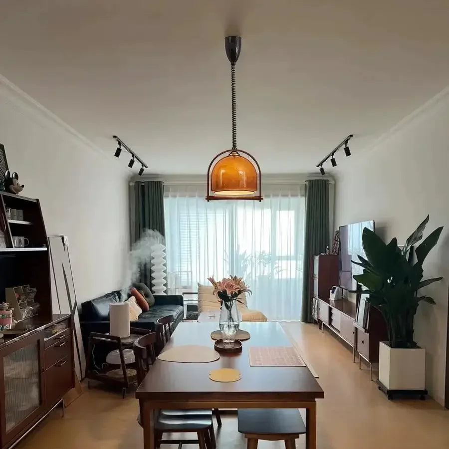 Wood glass Pendant Lamp