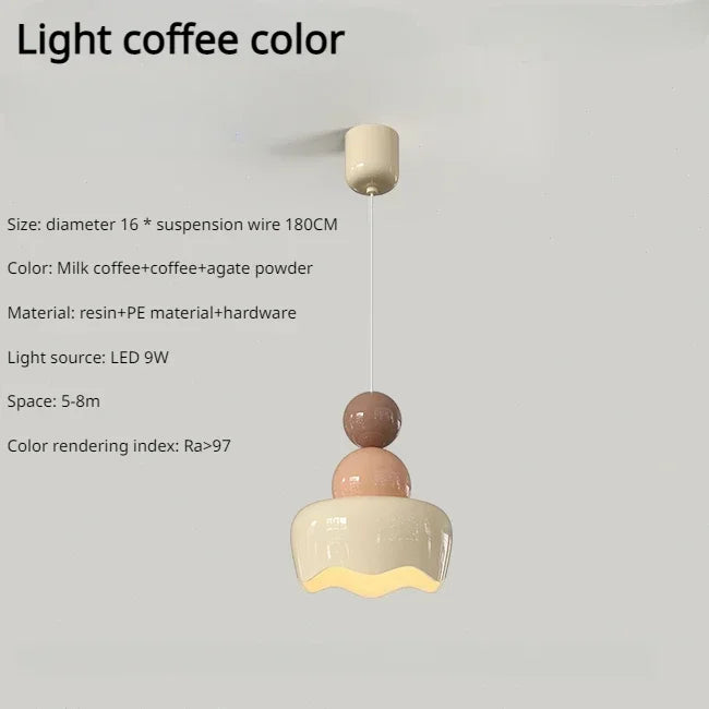 French Cream Pendant Light