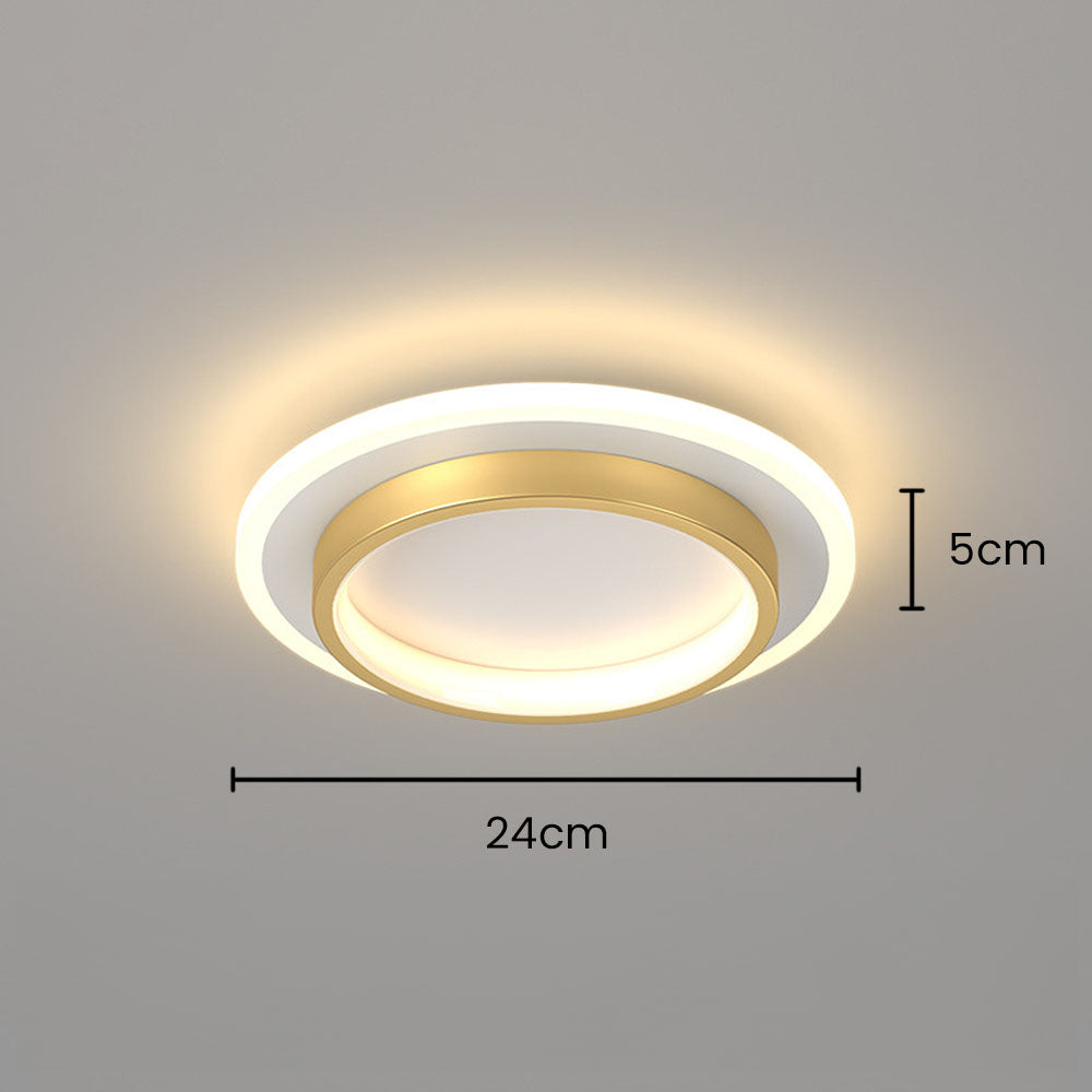 Round Metal & Acrylic Ceiling Light