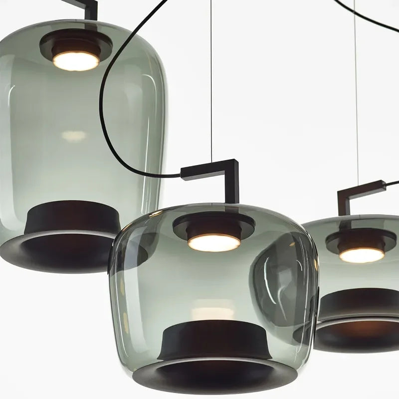Creative glass hanging lamp