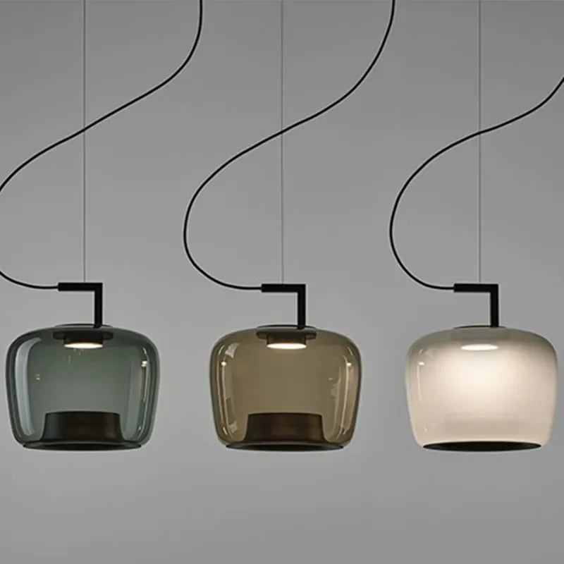 Creative glass hanging lamp