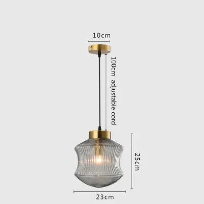 Loft Style Glass Pendant Light