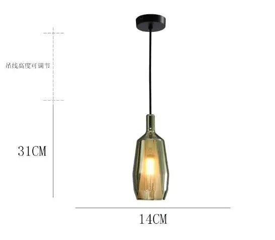Nordic glass pendant light