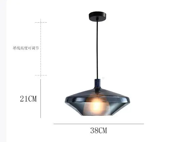 Nordic glass pendant light
