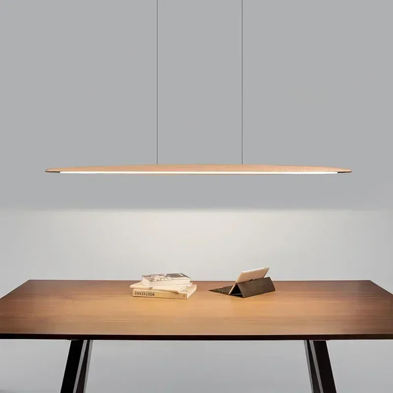 Minimalist wooden pendant light