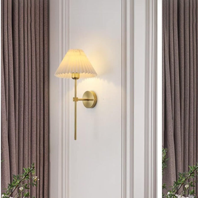 Bronze Linen Wall Sconce
