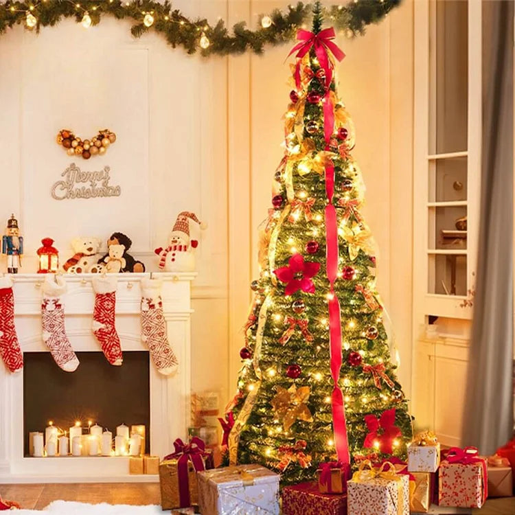 Festive Foldable Decoration for Christmas Tree