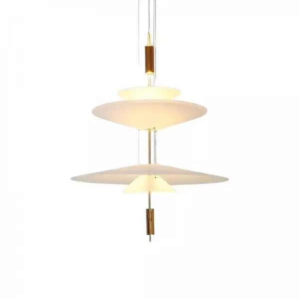 Sculptural multi-layer pendant lamp