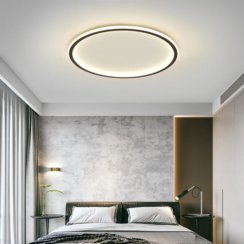 Solvane Scandinavian Aluminium Flush Ceiling Light