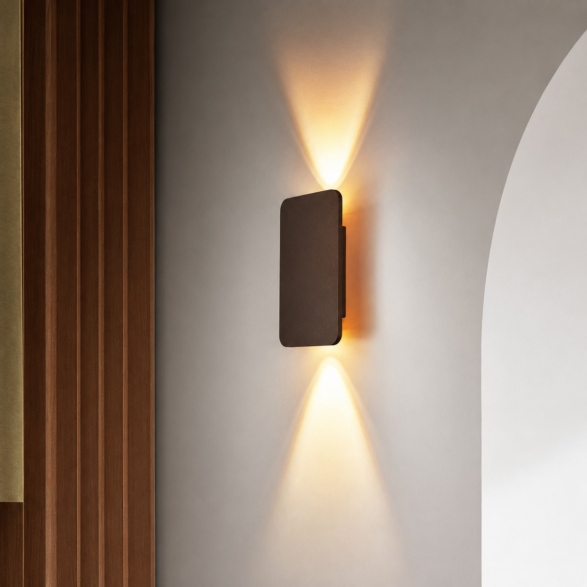 Rectangular Metal LED Wall Light