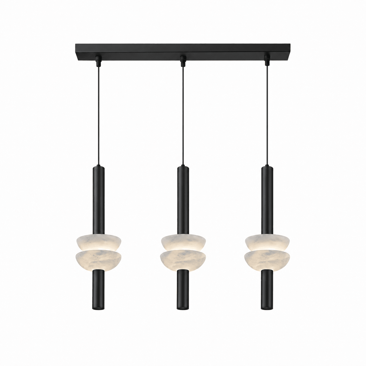 Alabaster Disc Pendant Light