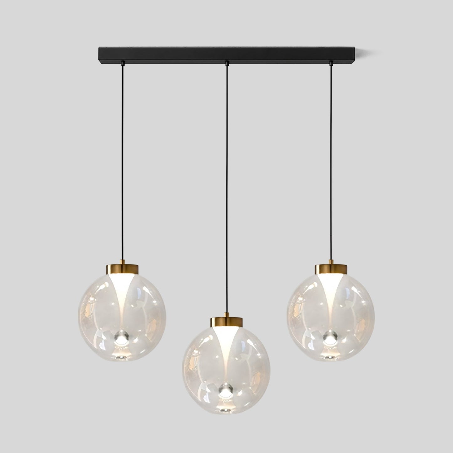 Tinted Glass Globe Pendant Light