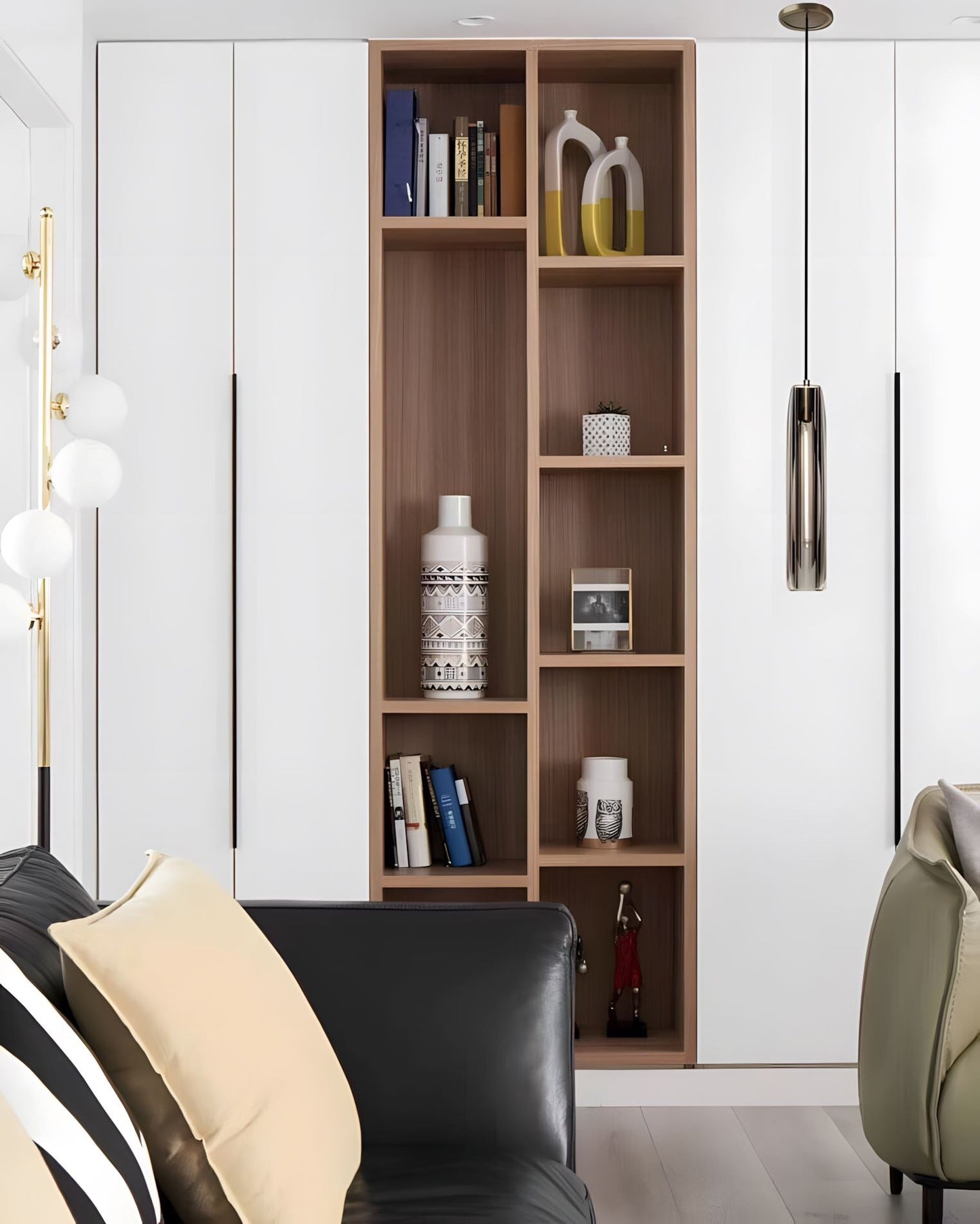 Brass Crystal Rod Pendant Light