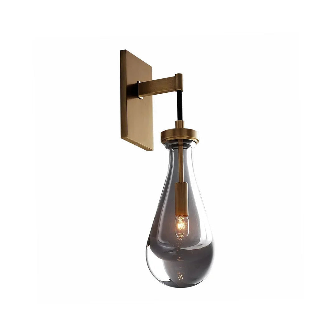 Teardrop Glass Wall Light