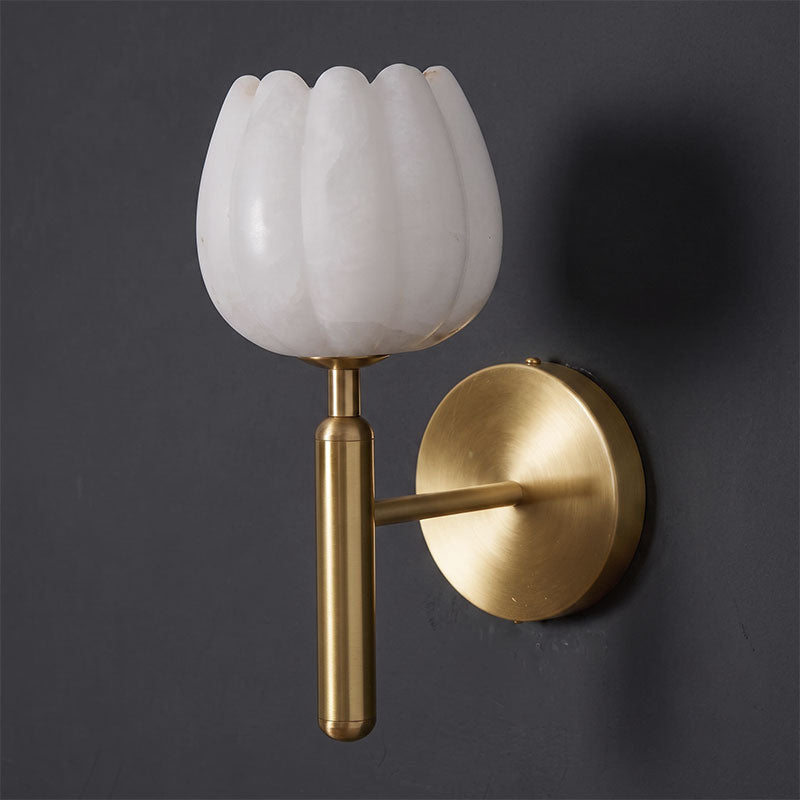Sculptural Alabaster Wall Light