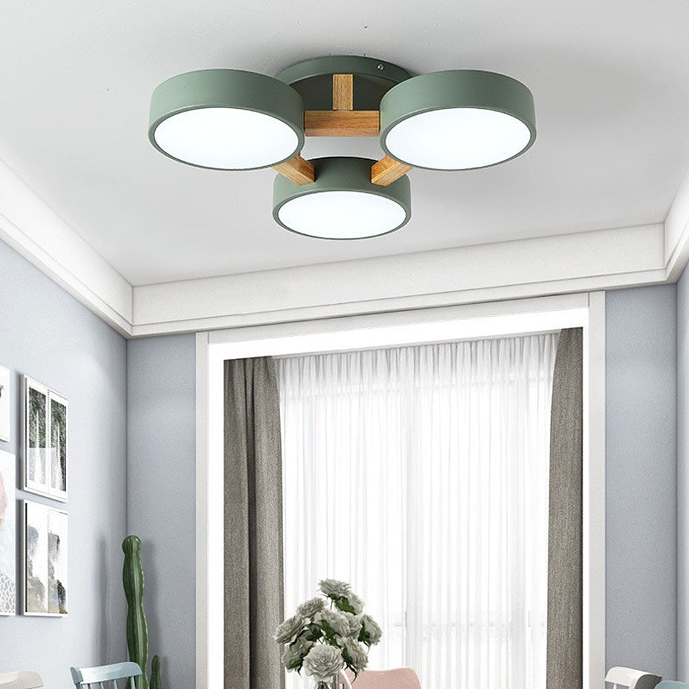 Wood Frame LED Ceiling Light