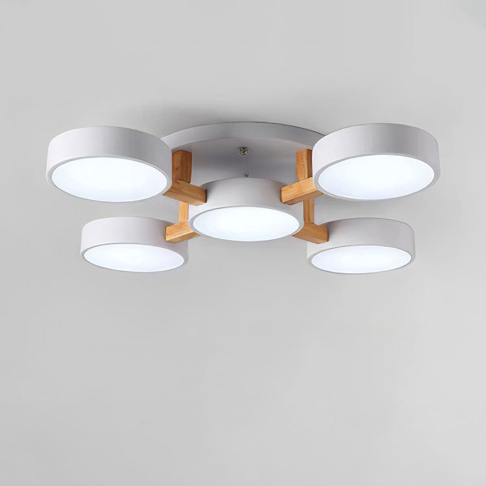 Wood Frame LED Ceiling Light
