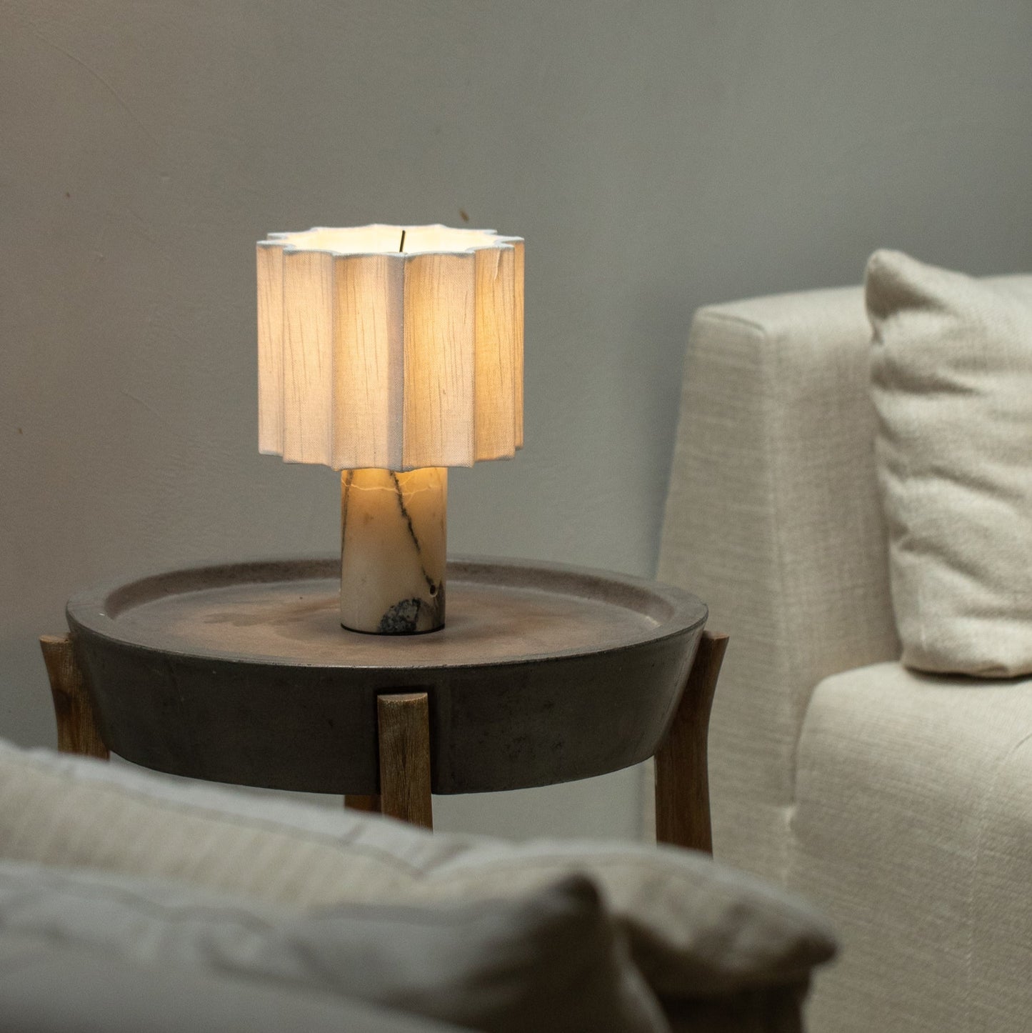 Calacatta Marble Rechargeable Table Lamp